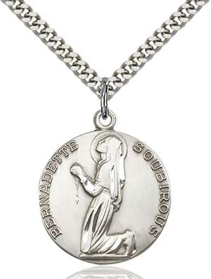 5920SS/24S <br/>Sterling Silver St. Bernadette Pendant