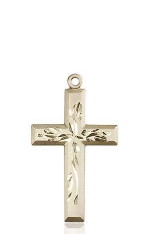 5925KT <br/>14kt Gold Cross Medal