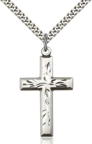 5925SS/24S <br/>Sterling Silver Cross Pendant