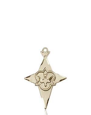 5928KT <br/>14kt Gold Cross Medal