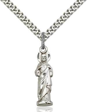 5935SS/24S <br/>Sterling Silver Sacred Heart Pendant