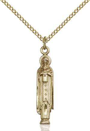 5939GF/18GF <br/>Gold Filled Madonna & Child Pendant