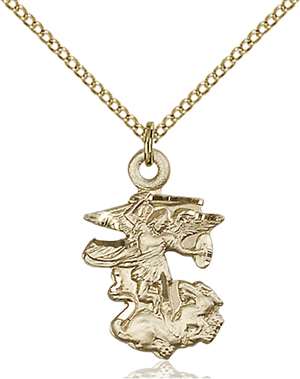 5940GF/18GF <br/>Gold Filled St. Michael the Archangel Pendant