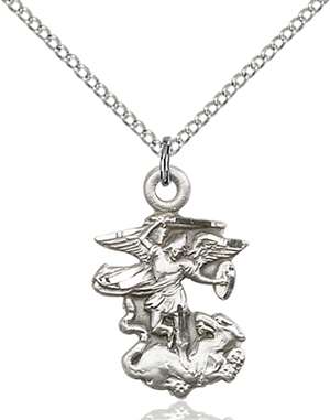 5940SS/18SS <br/>Sterling Silver St. Michael the Archangel Pendant