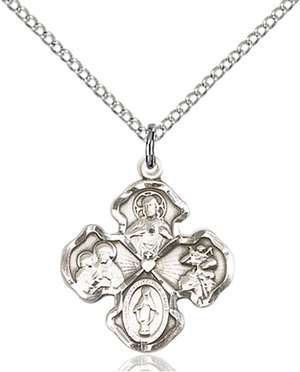 5942SS/18SS <br/>Sterling Silver 4-Way Pendant