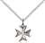 5992SS-CV/18SS <br/>Sterling Silver Maltese Cross Pendant