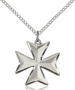5993SS-CV/18SS <br/>Sterling Silver Maltese Cross Pendant