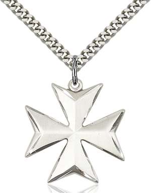 5994SS-CX/24S <br/>Sterling Silver Maltese Cross Pendant