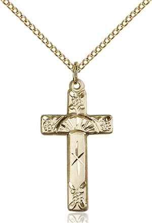 6009GF/18GF <br/>Gold Filled Cross Pendant
