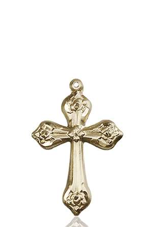 6010KT <br/>14kt Gold Cross Medal