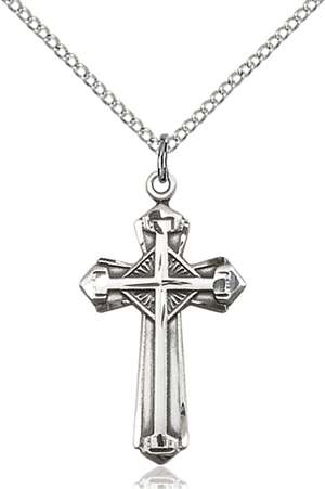 6012SS/18SS <br/>Sterling Silver Cross Pendant