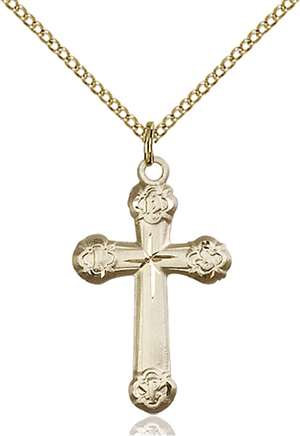 6020GF/18GF <br/>Gold Filled Cross Pendant