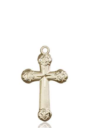 6020KT <br/>14kt Gold Cross Medal