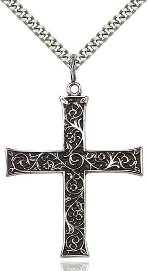 6029SS/24S <br/>Sterling Silver Cross Pendant