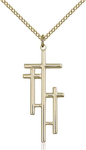 6030GF/18GF <br/>Gold Filled Cross Pendant