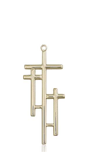 6030KT <br/>14kt Gold Cross Medal