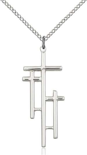 6030SS/18SS <br/>Sterling Silver Cross Pendant