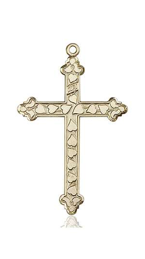 6033KT <br/>14kt Gold Cross Medal