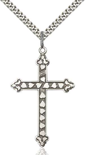 6033SS/24S <br/>Sterling Silver Cross Pendant