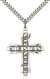 6034SS/24S <br/>Sterling Silver Jesus Christus Cross Pendant