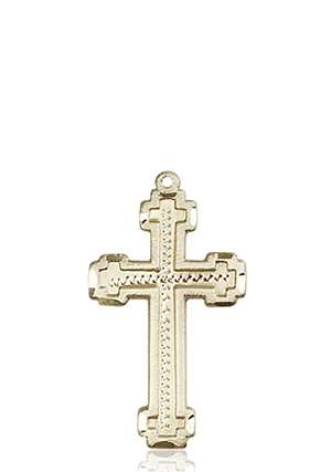 6039KT <br/>14kt Gold Cross Medal