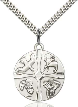 6046SS/24S <br/>Sterling Silver Christian Life Pendant