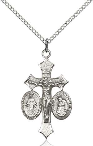 6055SS/18SS <br/>Sterling Silver Jesus, Mary, O/L of La Salette Pen