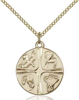 6056GF/18GF <br/>Gold Filled Christian Life Pendant