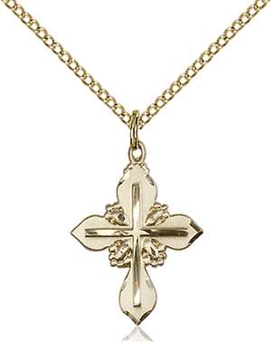 6061GF/18GF <br/>Gold Filled Cross Pendant