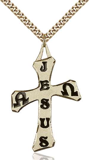 6062GF/24G <br/>Gold Filled Cross Pendant