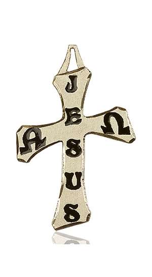 6062KT <br/>14kt Gold Cross Medal