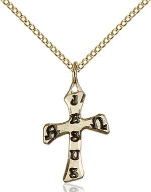 6063GF/18GF <br/>Gold Filled Cross Pendant