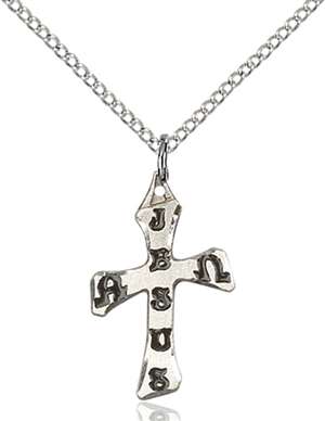 6063SS/18SS <br/>Sterling Silver Cross Pendant