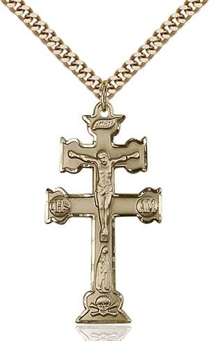 6084GF/24G <br/>Gold Filled Caravaca Crucifix Pendant