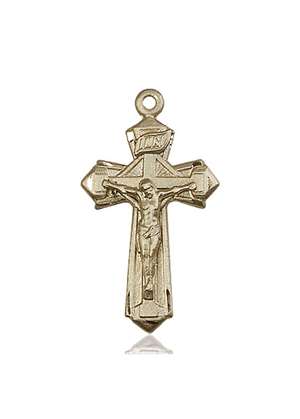 6092KT <br/>14kt Gold Crucifix Medal