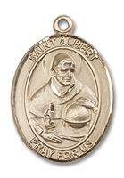 St. Albert the Great Medal<br/>7001 Oval, 14kt Gold