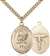 St. Agatha Medal<br/>7003 Oval, Gold Filled