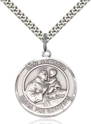 San Antonio Medal<br/>7004 Spanish, Round, Sterling Silver