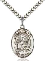 St. Apollonia Medal<br/>7005 Oval, Sterling Silver