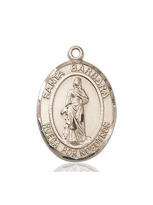 Santa Barbara Medal<br/>7006 Spanish, Oval, 14kt Gold