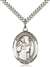 St. Augustine Medal<br/>7007 Oval, Sterling Silver
