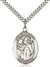 St. Boniface Medal<br/>7009 Oval, Sterling Silver