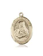 St. Frances Cabrini Medal<br/>7011 Oval, 14kt Gold