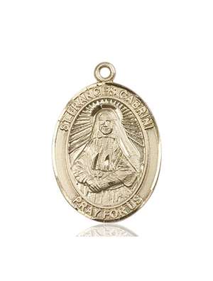 St. Frances Cabrini Medal<br/>7011 Oval, 14kt Gold