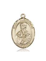 St. Alexander Sauli Medal<br/>7012 Oval, 14kt Gold