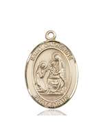 St. Catherine of Siena Medal<br/>7014 Oval, 14kt Gold