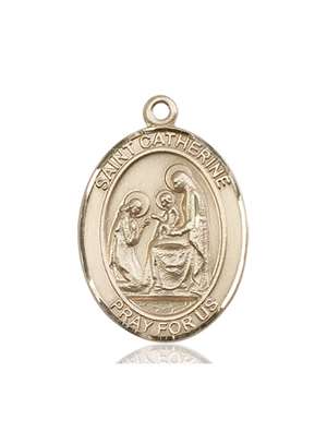 St. Catherine of Siena Medal<br/>7014 Oval, 14kt Gold