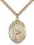 St. Bernadette Medal<br/>7017 Oval, Gold Filled