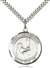 St. Bernadette Medal<br/>7017 Round, Sterling Silver