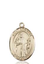St. Brendan the Navigator Medal<br/>7018 Oval, 14kt Gold